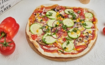 Пицца Вегетарианская на тонком тесте - Ресторан Мамуля - доставка вкусной еды в Екатеринбурге