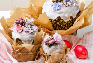 Классический кулич 200г. с цукатами и изюмом, 560 руб. - Ресторан Мамуля - доставка вкусной еды в Екатеринбурге