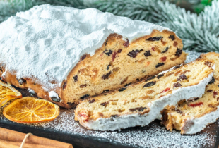 Штоллен творожный (бездрожжевой) 0,5 кг  - Ресторан Мамуля - доставка вкусной еды в Екатеринбурге